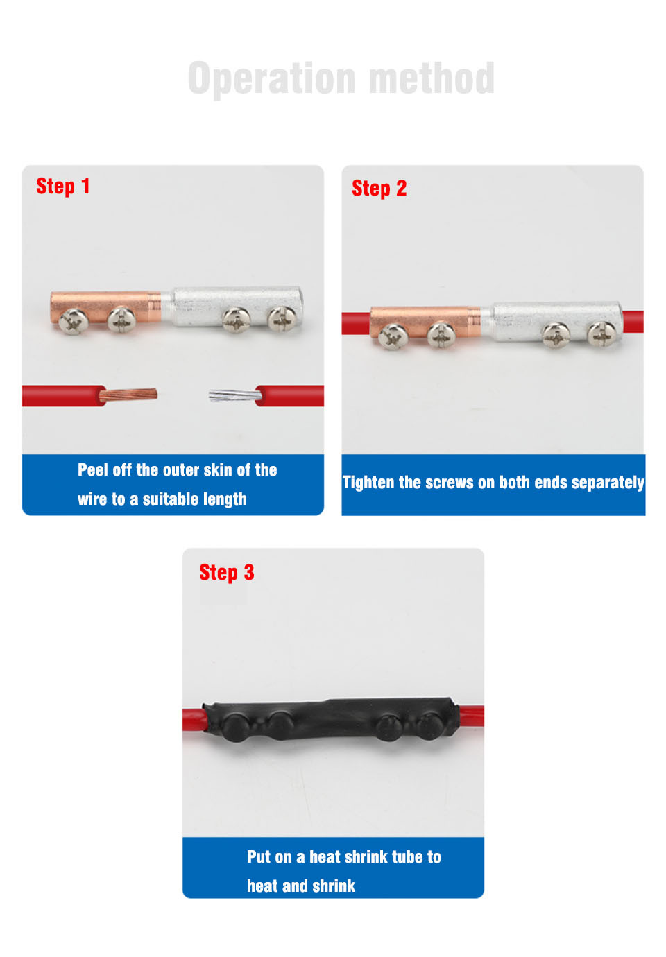 GTL-16/25 Copper aluminum transition joint quick cable connector Copper ...
