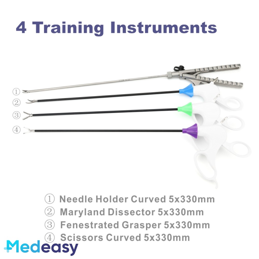 Laparoscopic Training Simulator Full Set, Laparoscopy Trainer Box with ...