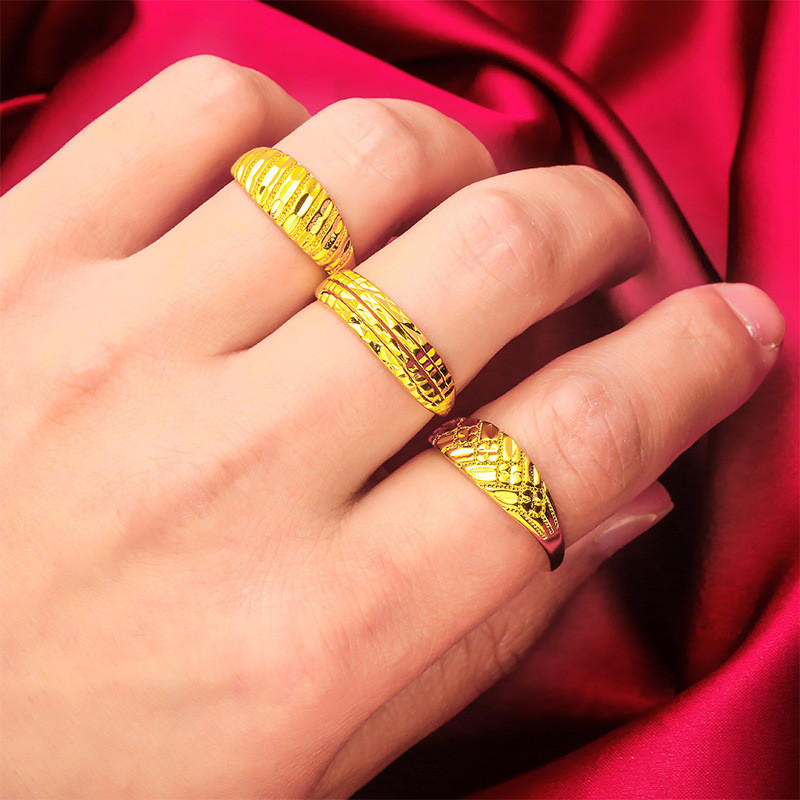 24k Saudi Gold Original Pawn Men's Dominant Ring New Men's Ring Does ...