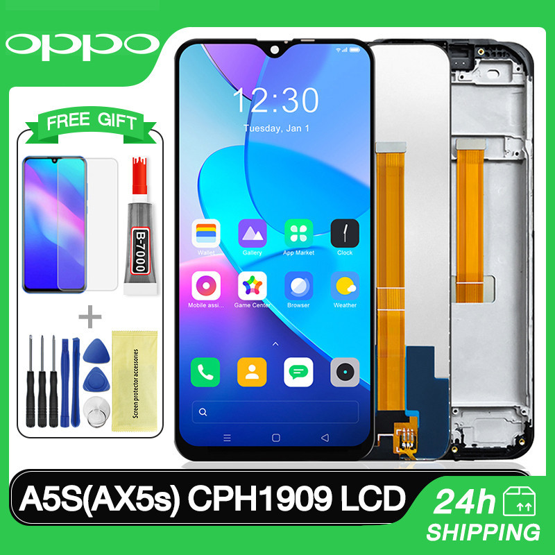 Original LCD With Frame For OPPO A5S /AX5S /A12/ Realme C3 LCD Display ...