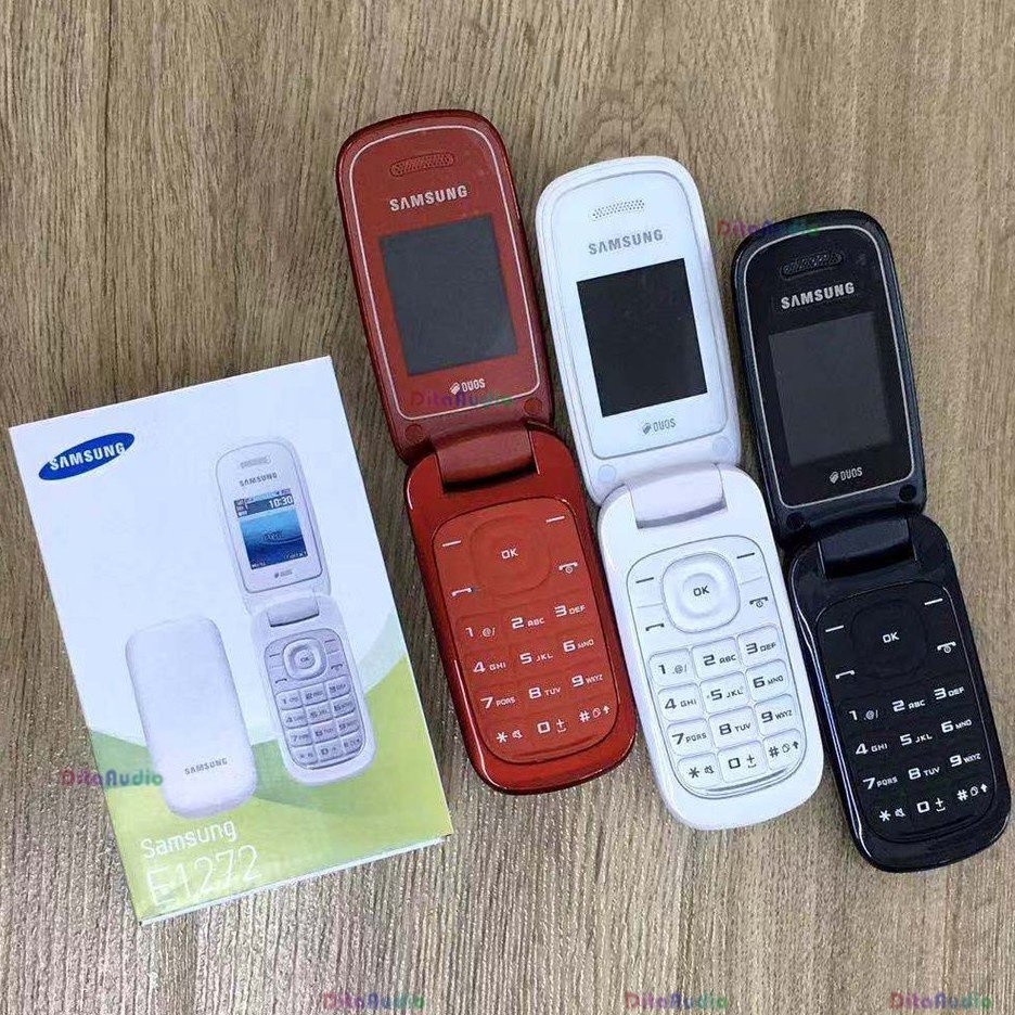 E1272 Samsung flip phone 2G button phone dual SIM basic phone Shopee