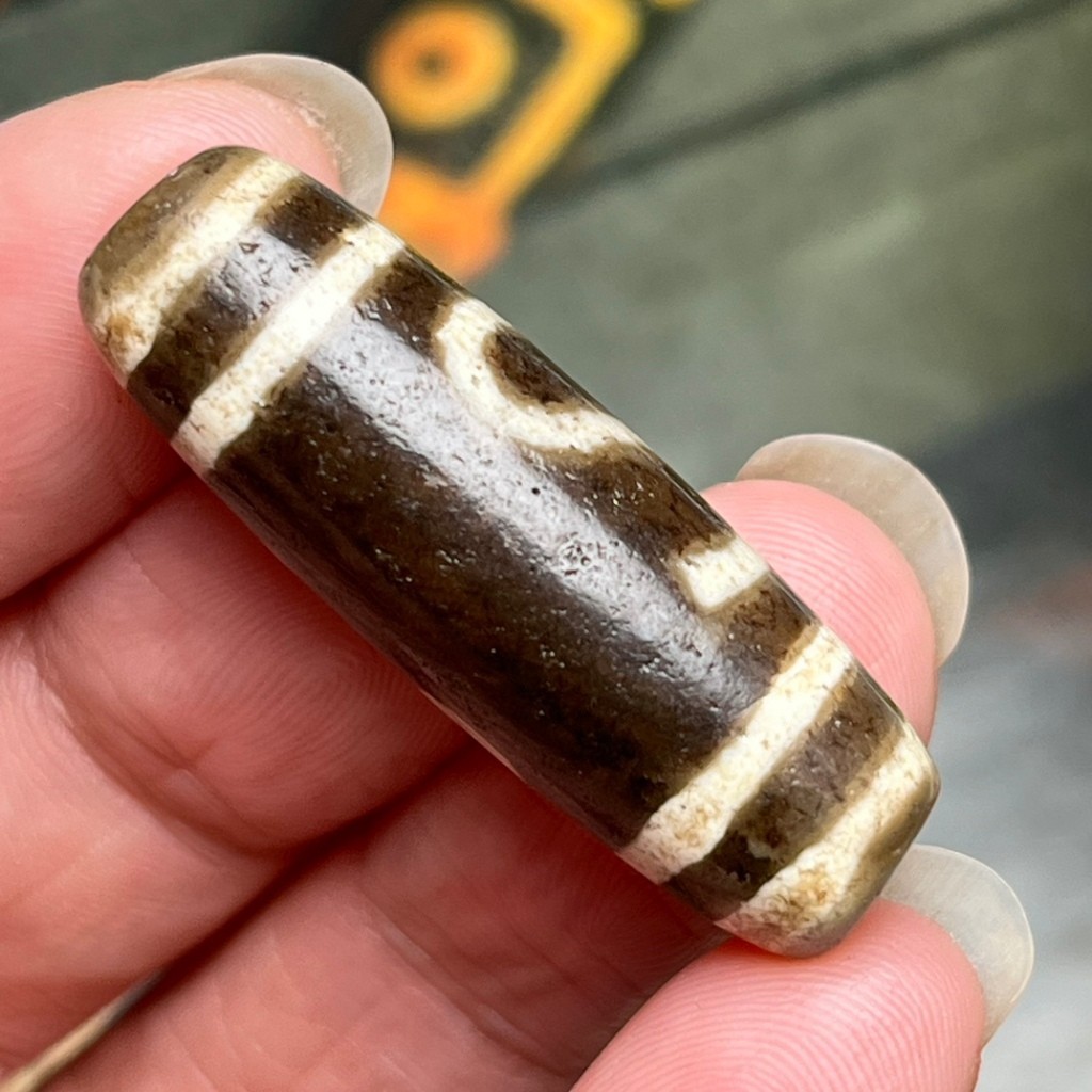 Tibetan Old Material Money Hook Dzi Beads Longevity Healthy Tortoise