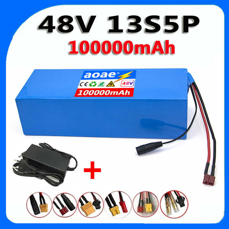 Avec Chargeur 48V 17.5Ah 13S5P Batterie Vélo Électrique Li-ion Vélo Électrique 360x160x102mm