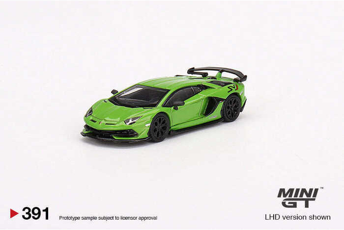 Mini GT 1/64 Aventador SVJ Green Diecast Model Car Collection Limited ...