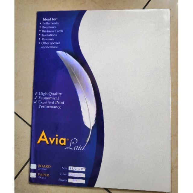 ஐ Avia laid paper 104 gsm good quality thick paper | Shopee Philippines