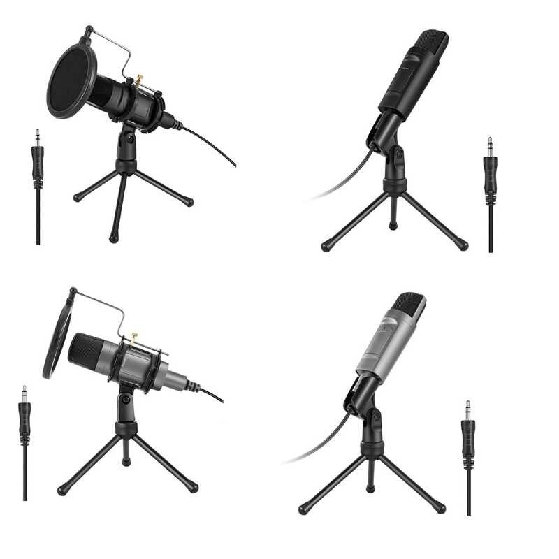Microphone With Condenser Holder Mic Handle 3.5 Mm Omnidirectional ...