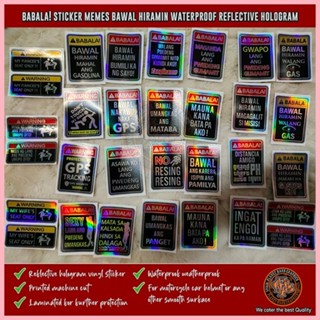 ۞ BABALA STICKER MEMES BAWAL HIRAMIN FOR MOTORCYCLE BIKE | Shopee ...