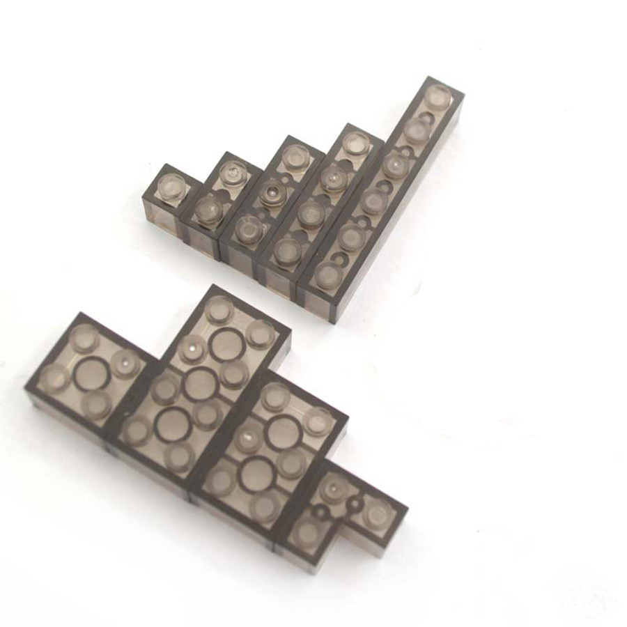 Small Particles BricksTransparent White Thick Brick Model MOC Classic ...