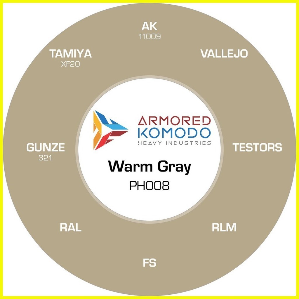 ArKom PH008 Warm Gray Waterbased Acrylic Paint Armored Komodo | Shopee ...