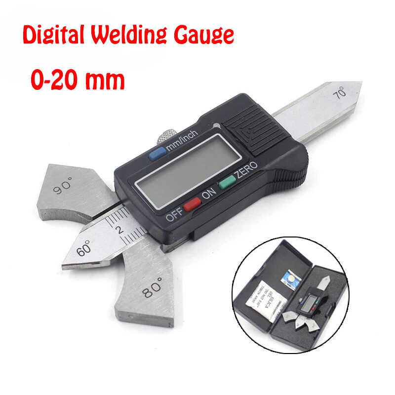 Mm Steel 0-20 Welding Fillet Seam Measure Digital Weld Gauge Welder ...