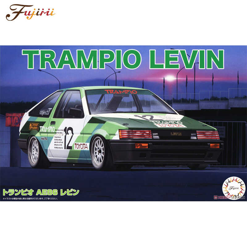 Fujimi 1/24 TRAMPIO AE86 Levin Racing 04784 Assembly Model | Shopee ...