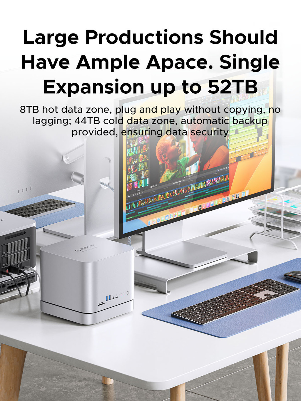 ORICO StudioLink USB C HUB For Mac mini HDD Enclosure With 8K@30HZ HDMI ...