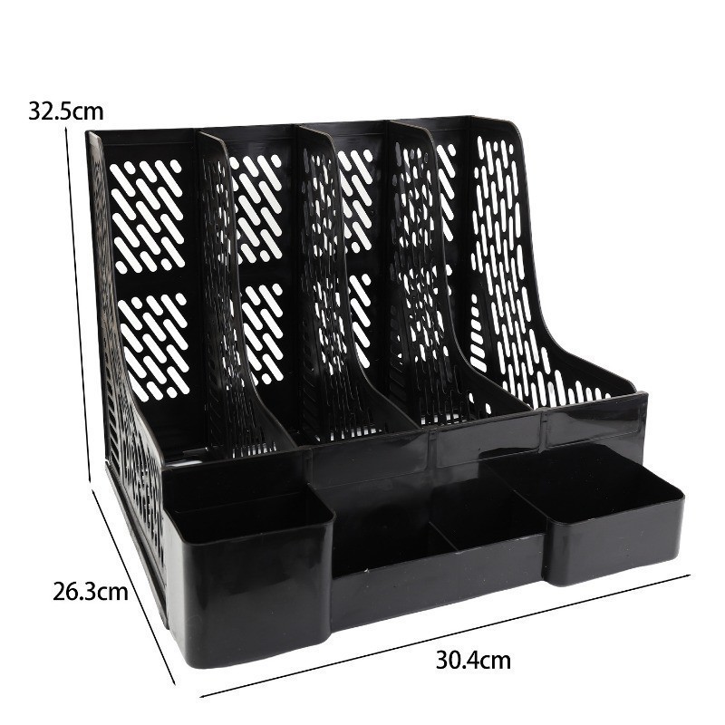 Durable Multi-Layers Plastic File Rack - A4 Document Organizer with ...