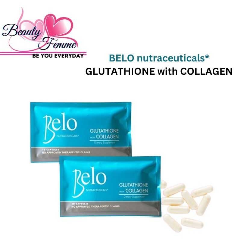 Belo Nutraceuticals Glutathione at Collagen Capsule 10s | Shopee ...