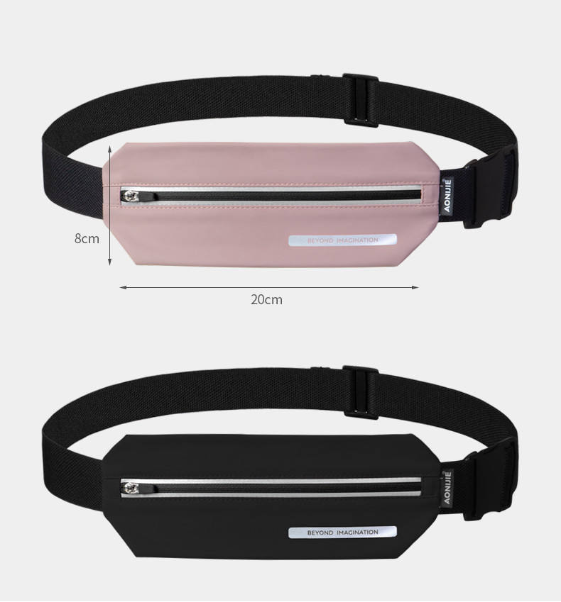 AONIJIE W8129 Waterproof Slim Running Belt Jogging Waist Bag Travel ...