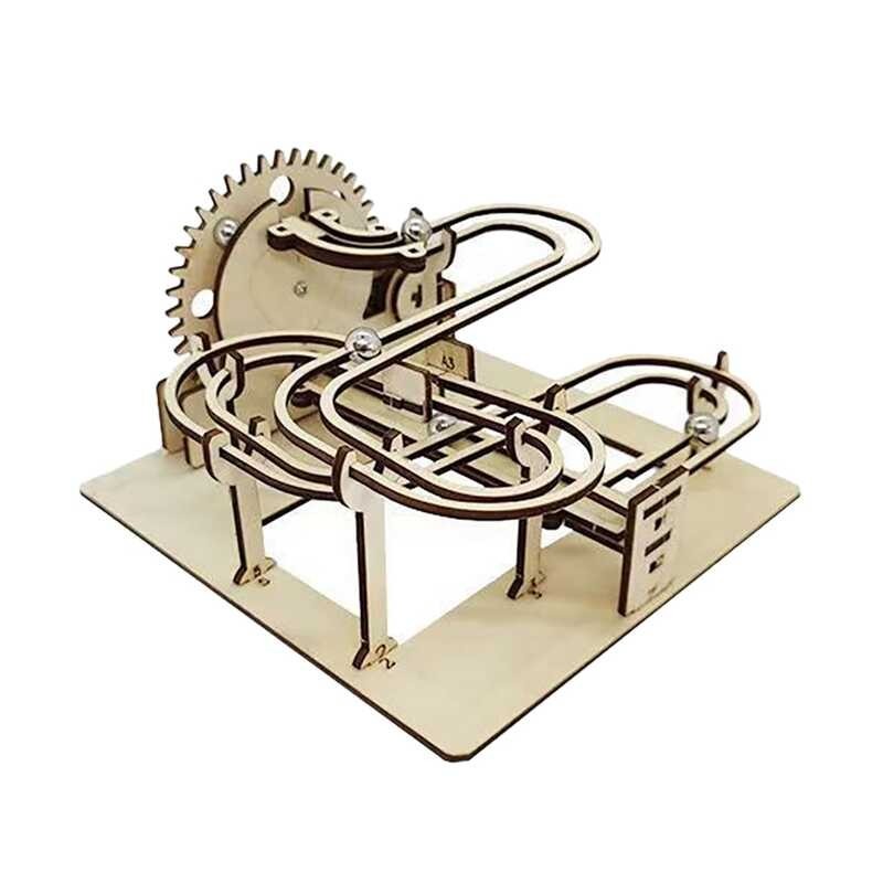 Run Marble Race 3D Wooden Puzzle Mechanical Kit Stem Science Physics ...