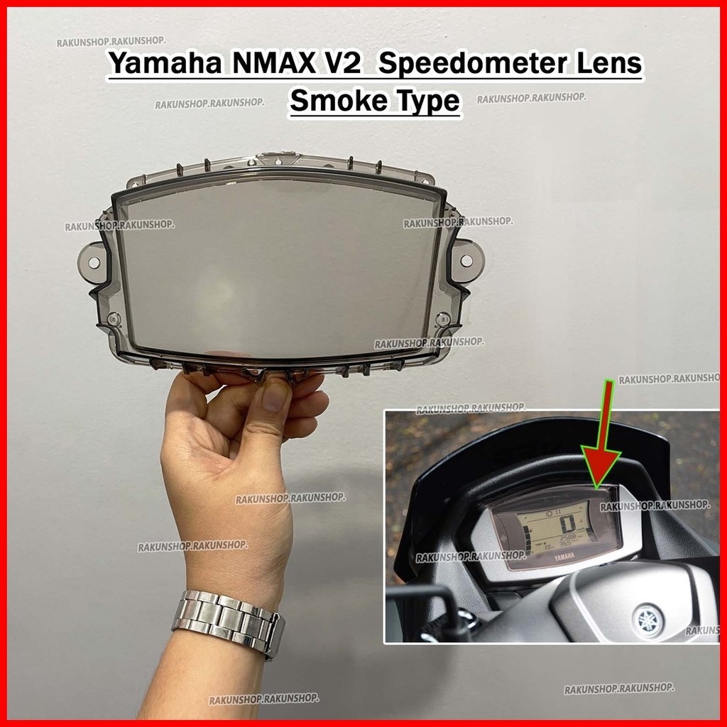 Yamaha NMAX V2 Speedometer panel lens OEM replacement SMOKED Plug and ...