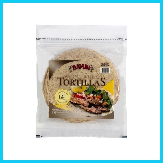 ∏ HALAL certfied Bambi 6" flour Tortillas Wrap Whole Wheat Soft Taco 12pcs X Tacos Burrito Que