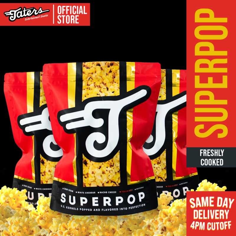 Superpop Ziplock Pouch Snack sa Family 115g At Party Size 230g Taters ...