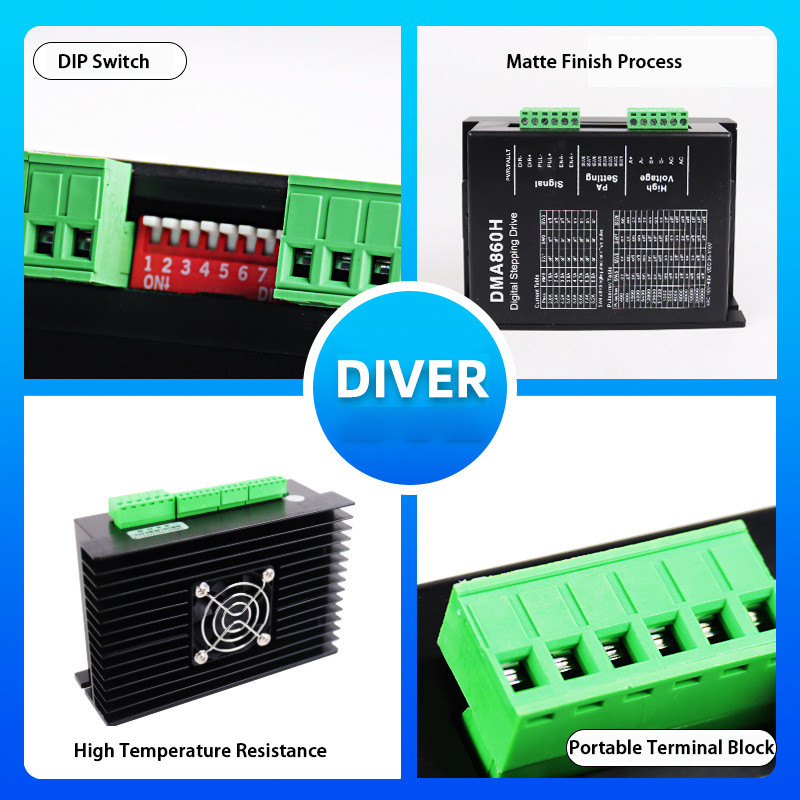 Step Motor 2H Microstep Driver DM860 24V-72V for Two-phase hybrid ...