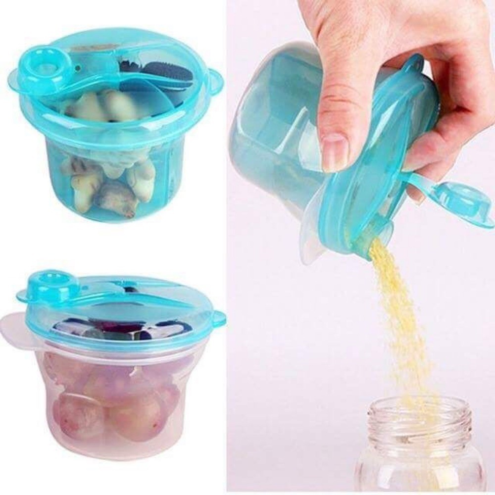 3 Grid Divided baby formula milk powder dispenser container snack cup ...