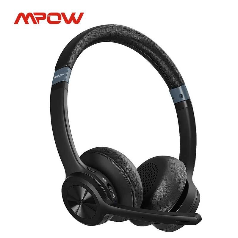 Mpow HC9 Bluetooth 5.3 Headset For Call Center Office Upgraded Wireless ...