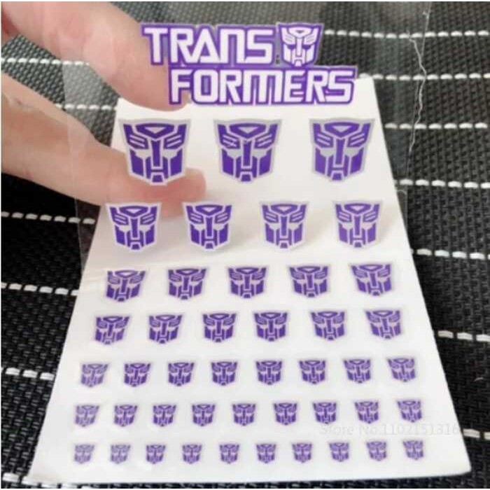 Transformation Toys Stickers Anime Decepticons Autobots G1 Symbol Decal ...