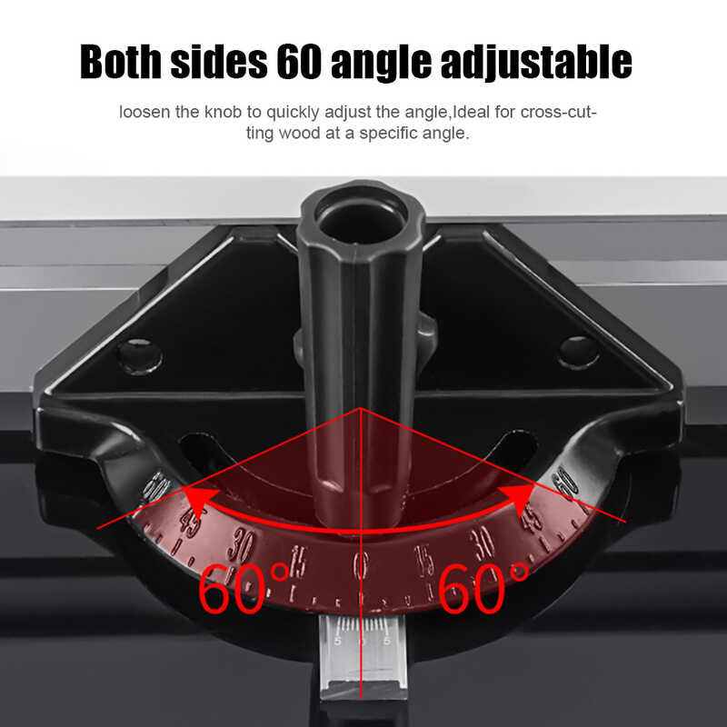 Universal Miter Gauge Fence System Portable Adjustable Router Angle ...