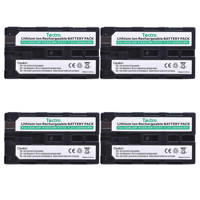 NP F570 Np-F550 Npf550 Camera Battery For Sony Np-F330 Np-F530 Np-F570 ...