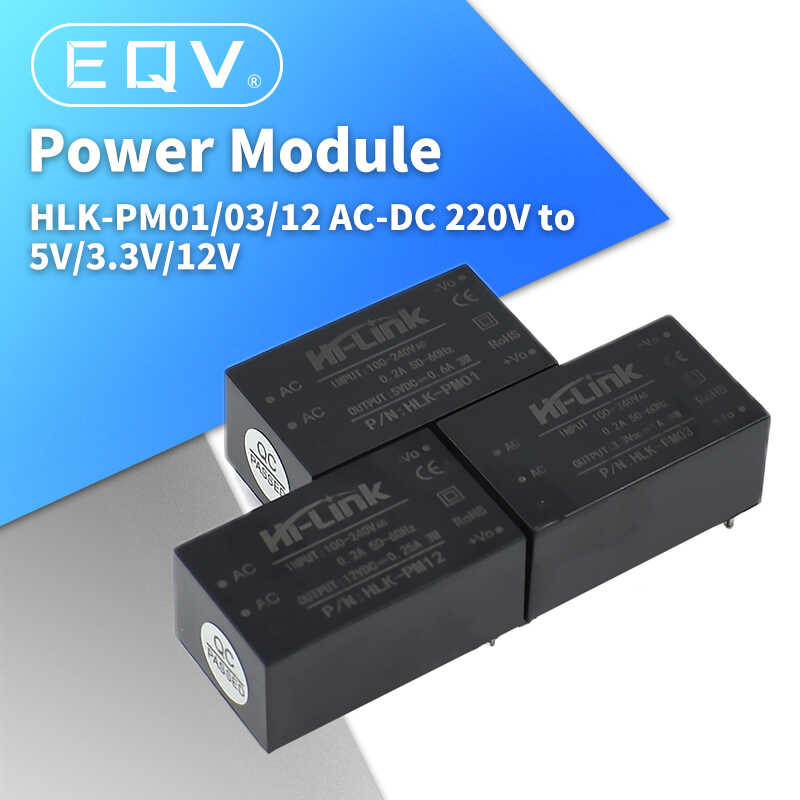 Hlk-Pm01 10Pcs/Lot Hlk-Pm03 Hlk-Pm12 Ac-Dc 220V To 5V Mini Module ...