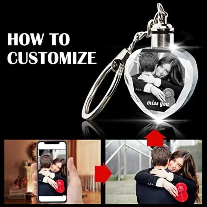 Personalized LED keychain Gift motorcycle keychain LED Lights Family ...