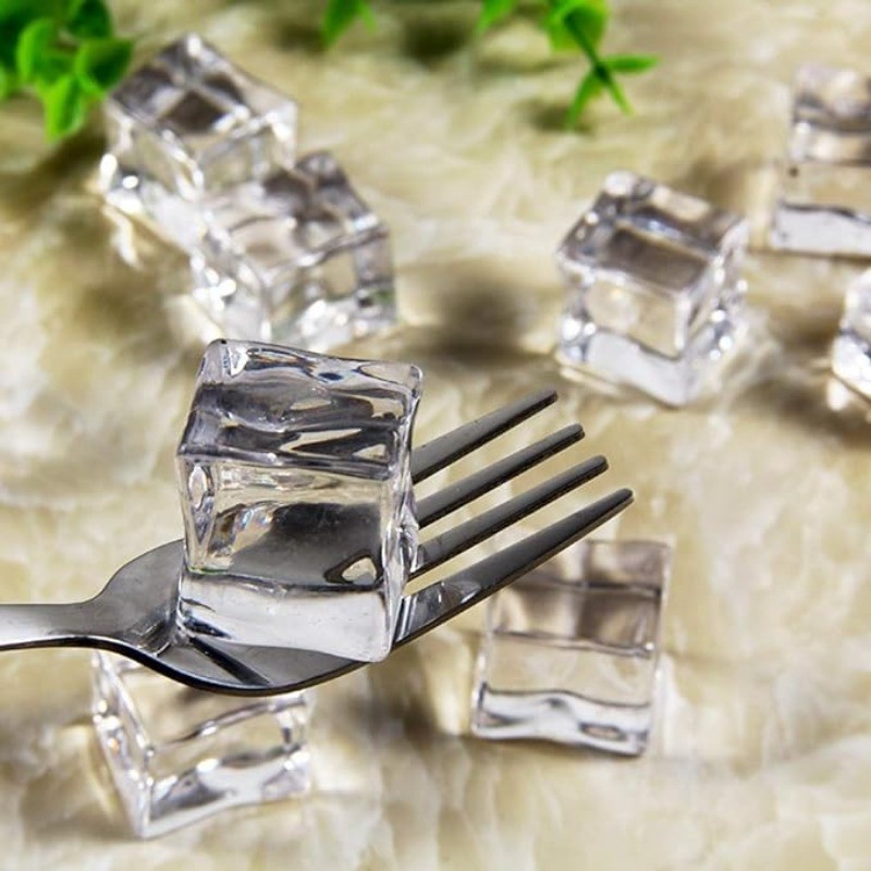 Clear Fake Ice Acrylic Decorative Ice Cubes Display for Home Decoration ...