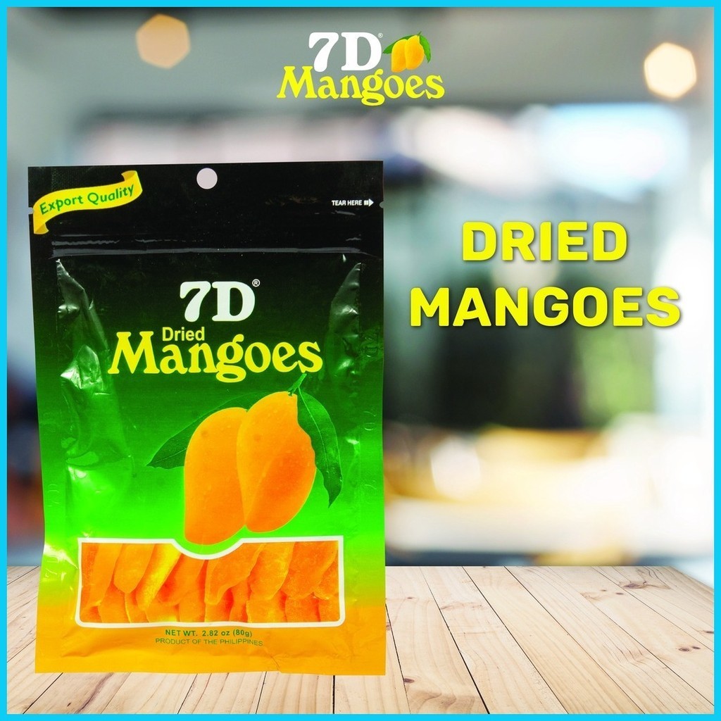 PasalubongCebu Delicacies Yummy 7D Dried Mangoes 100g/200g Shopee