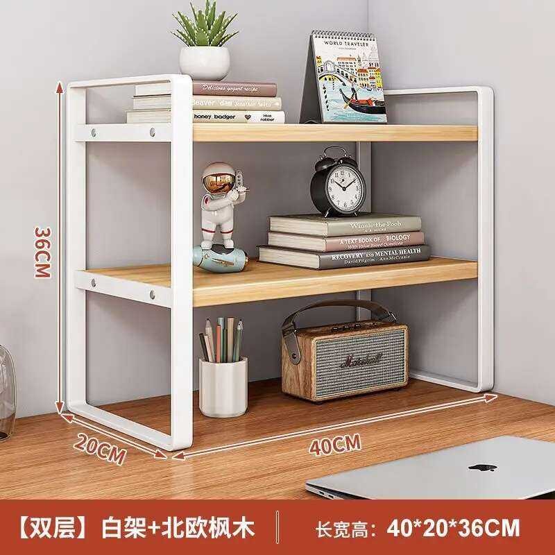 Student Dormitory Desktop Book Storage Rack Layered Sorting Of Office ...