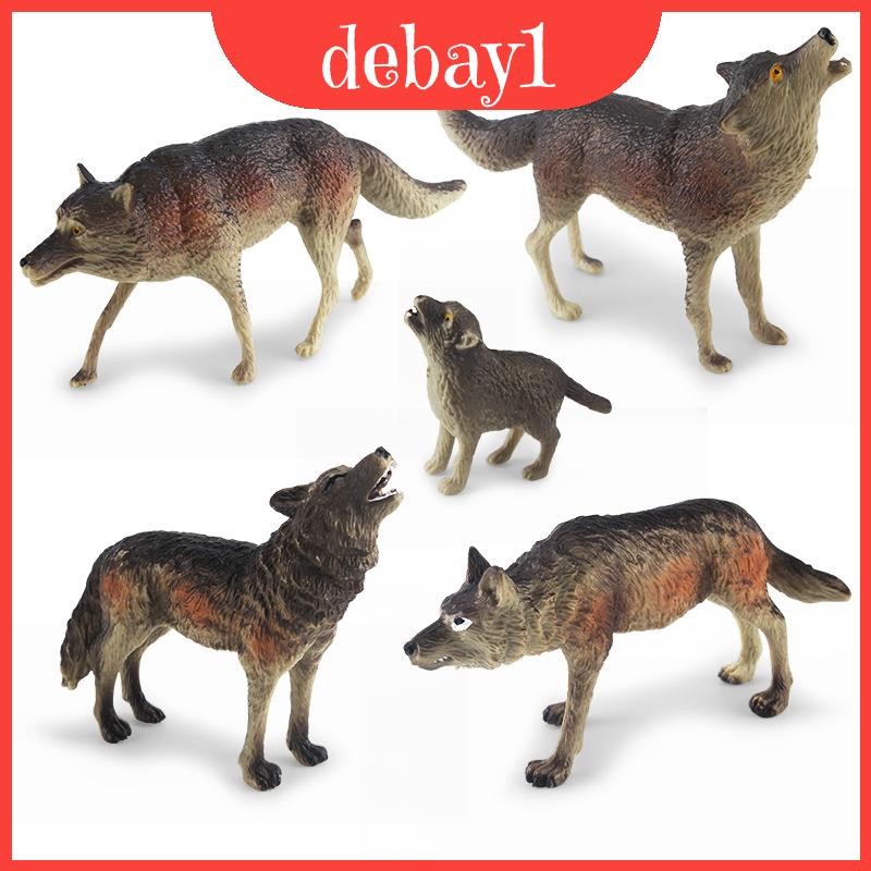 Pvc Static Intricate Wolf Model For Kids Promoting Imagination With ...