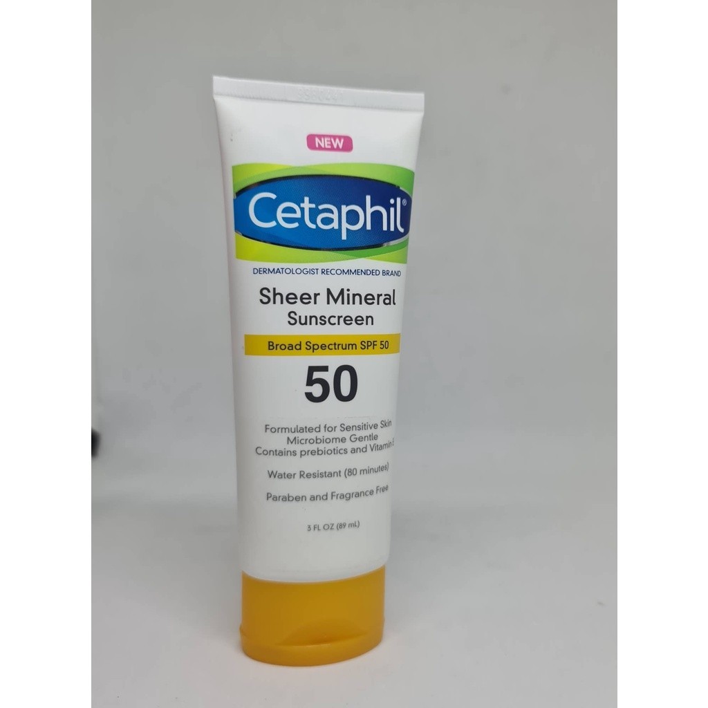 Cetaphil Sheer Mineral Body Face Sunscreen Sunblock for Sensitive Skin ...