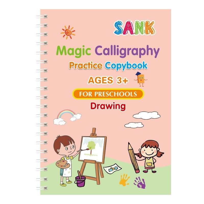 4 Magic Practice Copy Magic Books That Can Be Reused for Learning ...