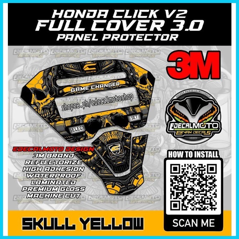 ∇ Honda Click 125i/150i V2 Full Panel Protector | Shopee Philippines