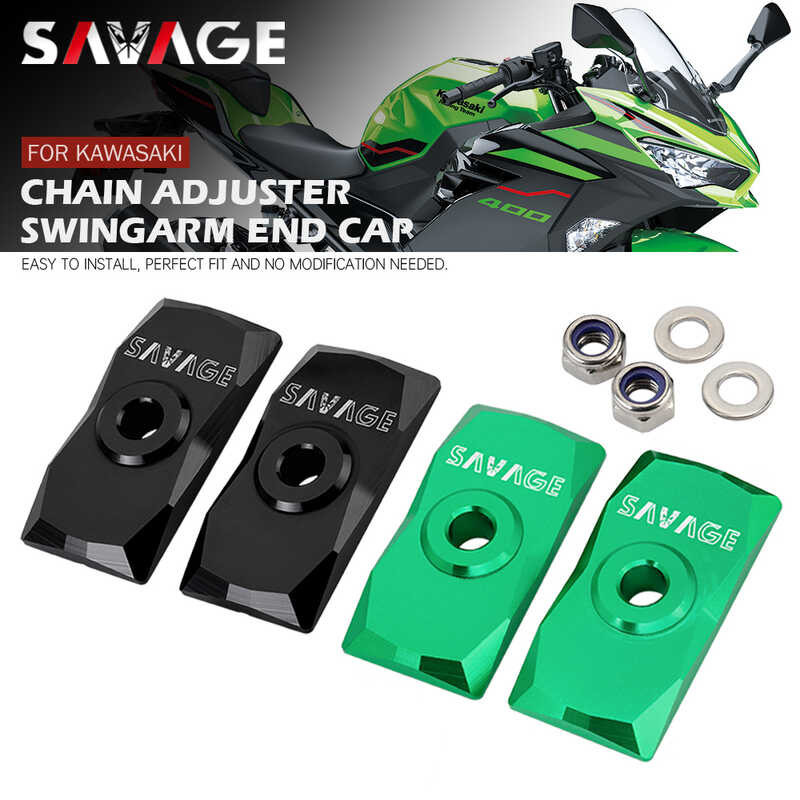 Chain Adjuster Swingarm End Cap For KAWASAKI EX400 EX250R