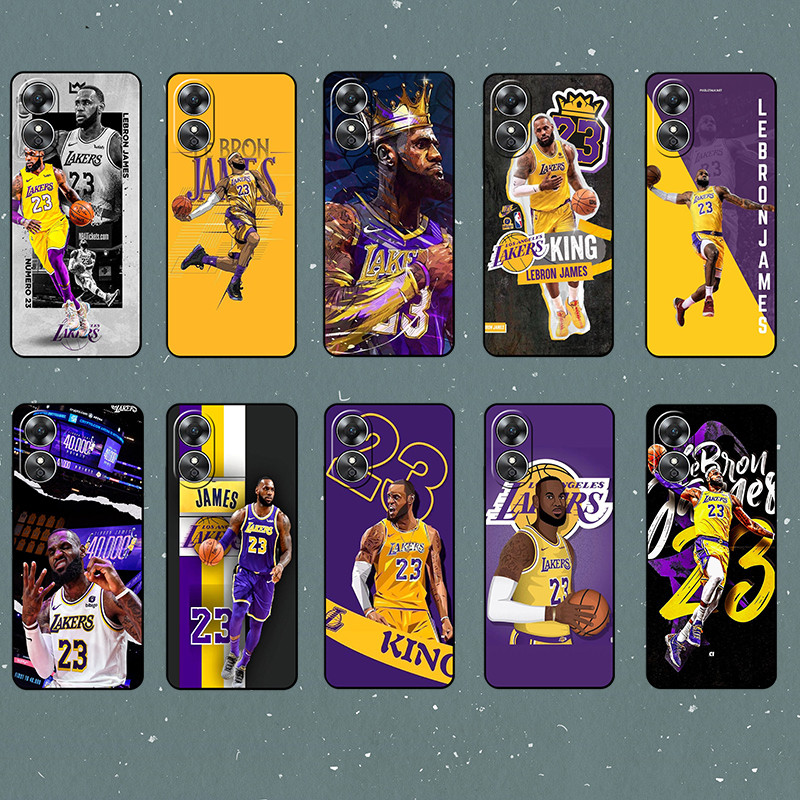 MYCASEFC Cover Calcio LeBron James Per Oppo Realme X – Custodia In Silicone TPU Morbido, Stampata In Francia