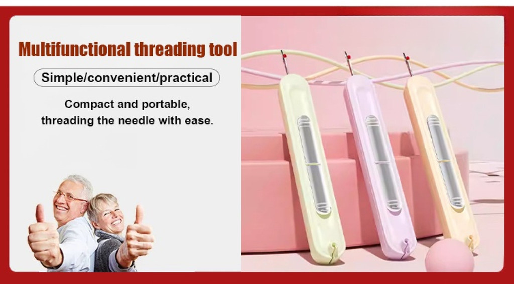 Upgraded 2-in-1 Automatic Needle Threader & Seam Ripper Tool ...