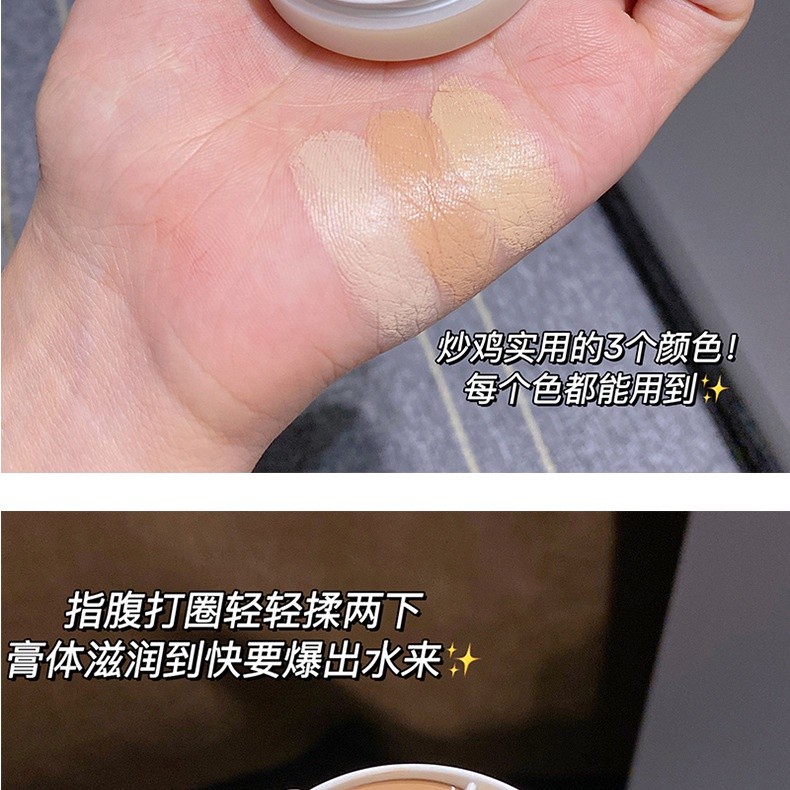 Sweet Mint 3 Color Concealer Full Coverage Flawless Conceal Cream ...