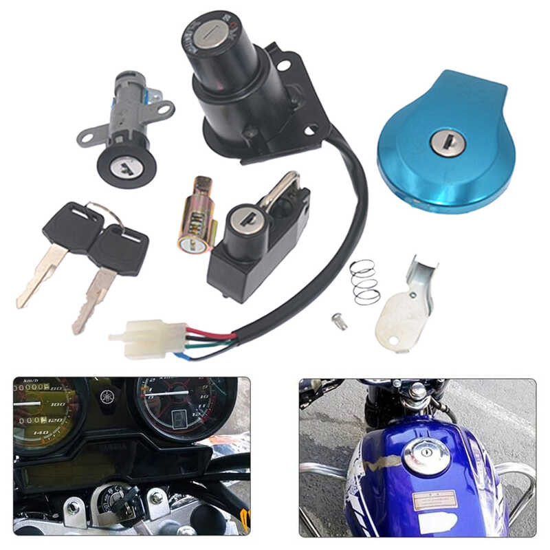 Ignition Switch, Fuel Cap, And Seat Lock Key Set For Yamaha YZF600 (1996-2003) – Complete Replacement