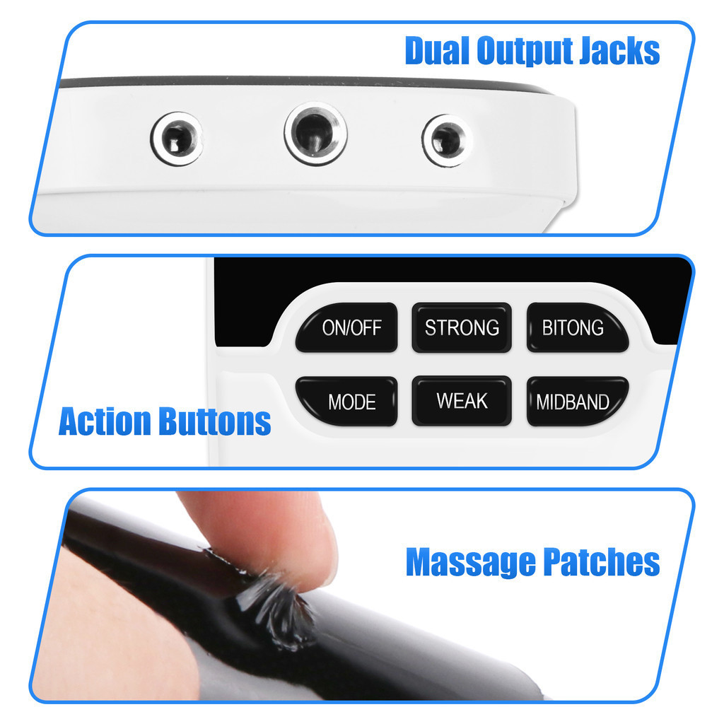 USB Rechargeable Tens Unit Professional Muscle Electrostimulator EMS ...