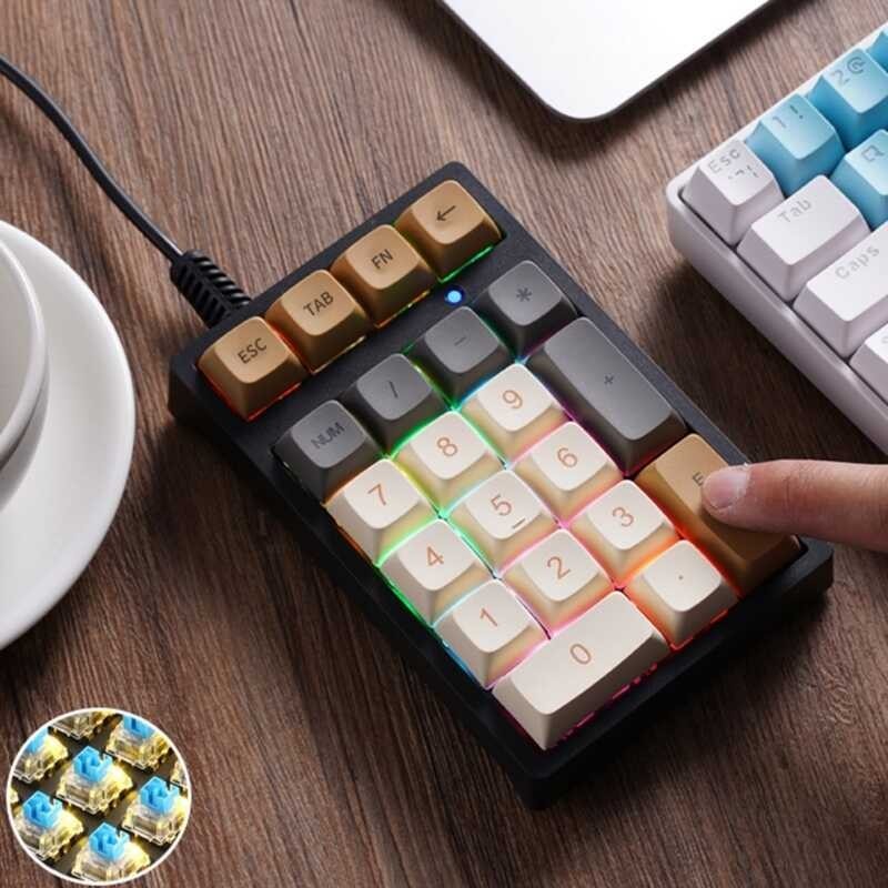 Digital Ergonomic Mini Accounting Keyboard Laptop Number Pad USB Wired ...