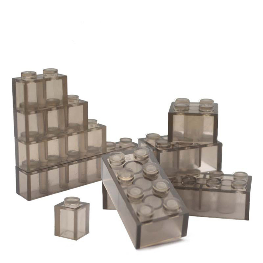 Small Particles BricksTransparent White Thick Brick Model MOC Classic ...