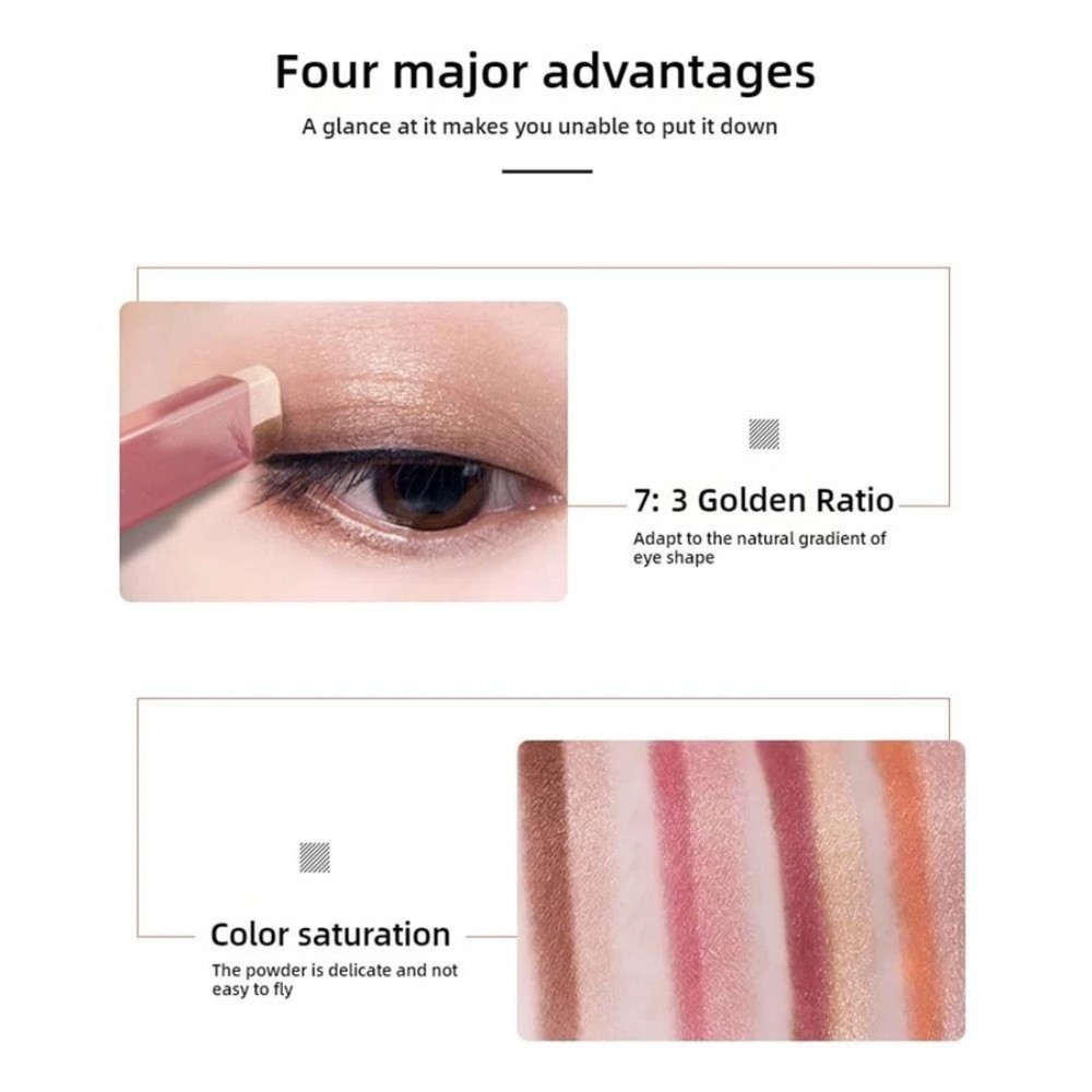 Glitter Eye Shadow Stick YZS Gradient Waterproof Pearlescent Two-Color ...