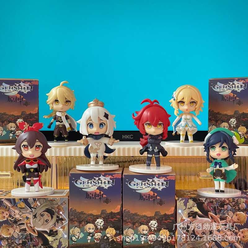 Genshin Impact Hand-Operated Blind Box, Miha Tour, Paimeng Cartoon ...