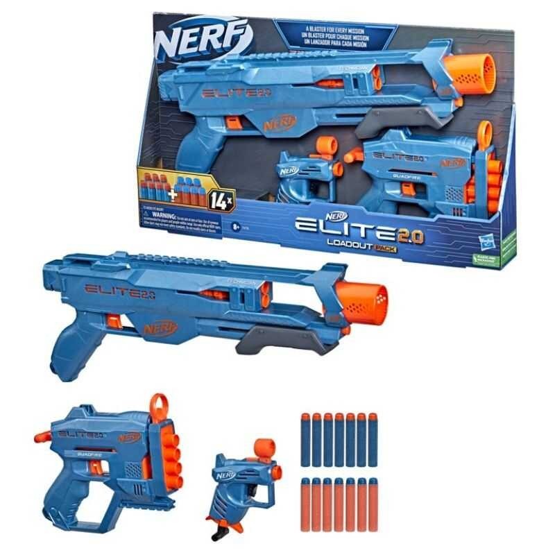 Nerf Elite 2.0 Loadout 3-Blaster Pack, Kasama Ang Technician Ds-2 ...