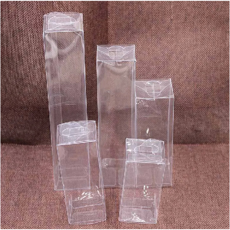 1lot=10pcs 4x4x8/10/12/16/20cm Wholesale NewClear PVC Box Packaging ...